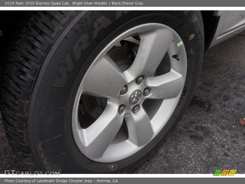 Bright Silver Metallic / Black/Diesel Gray 2016 Ram 1500 Express Quad Cab