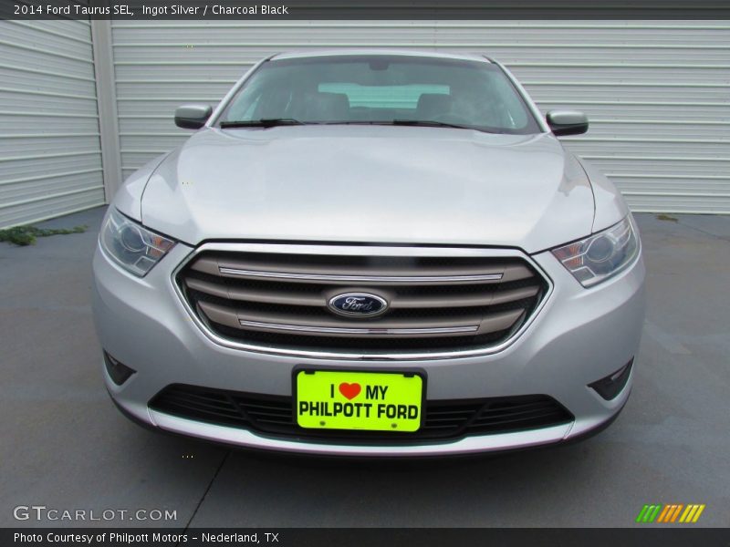 Ingot Silver / Charcoal Black 2014 Ford Taurus SEL