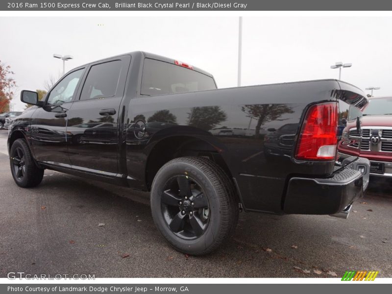 Brilliant Black Crystal Pearl / Black/Diesel Gray 2016 Ram 1500 Express Crew Cab