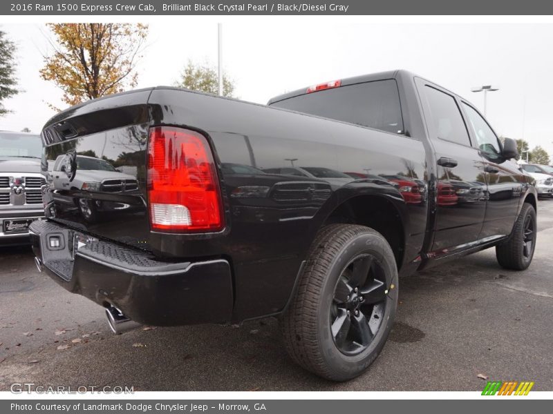 Brilliant Black Crystal Pearl / Black/Diesel Gray 2016 Ram 1500 Express Crew Cab