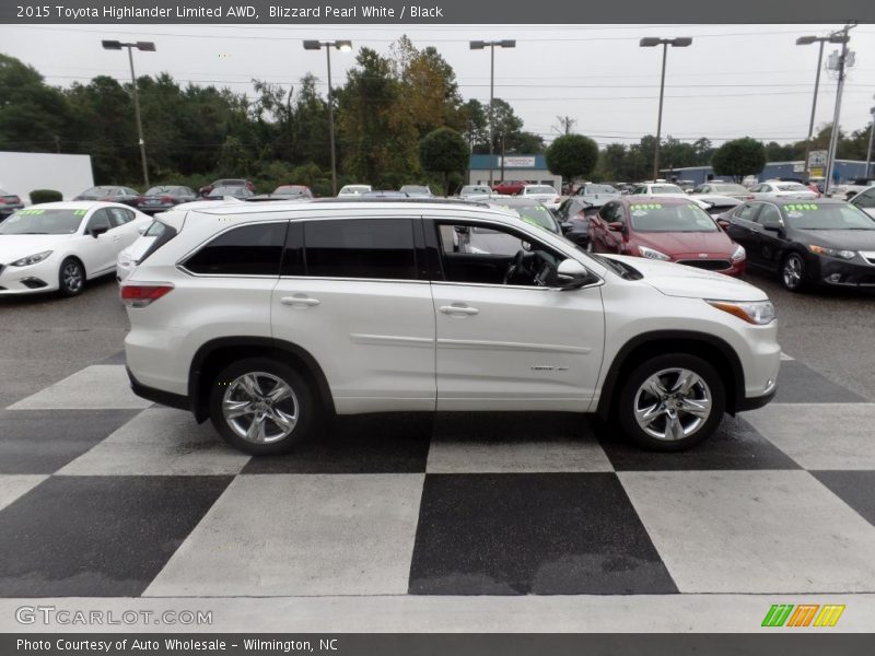 Blizzard Pearl White / Black 2015 Toyota Highlander Limited AWD