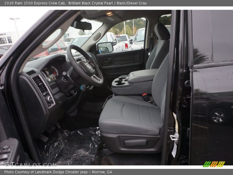 Brilliant Black Crystal Pearl / Black/Diesel Gray 2016 Ram 1500 Express Crew Cab
