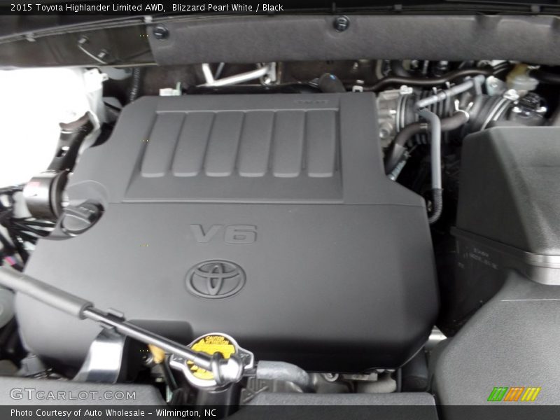 Blizzard Pearl White / Black 2015 Toyota Highlander Limited AWD