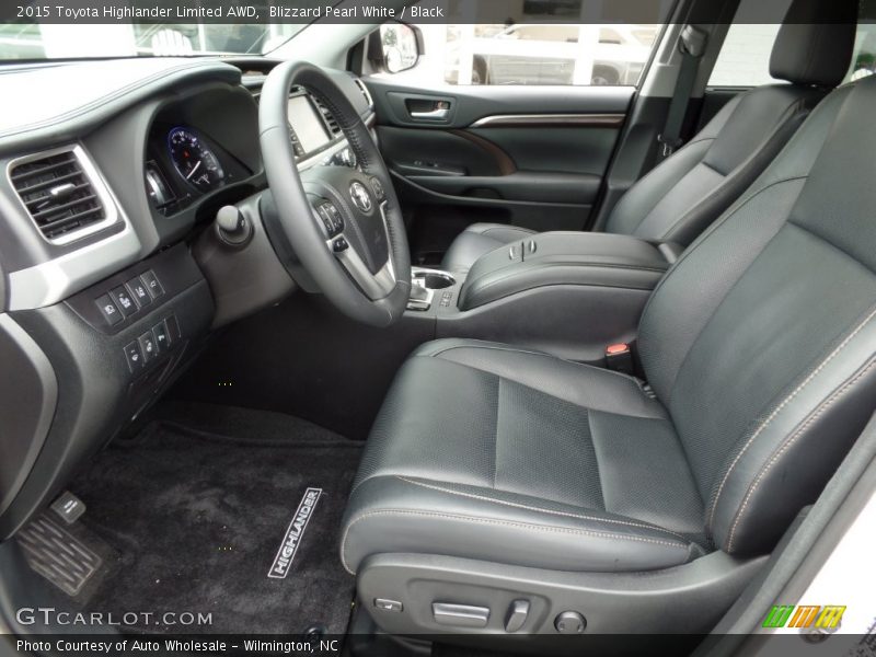 Blizzard Pearl White / Black 2015 Toyota Highlander Limited AWD