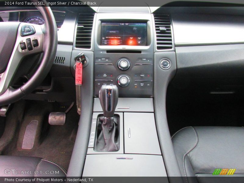 Ingot Silver / Charcoal Black 2014 Ford Taurus SEL
