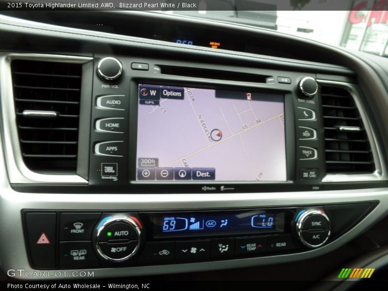 Blizzard Pearl White / Black 2015 Toyota Highlander Limited AWD