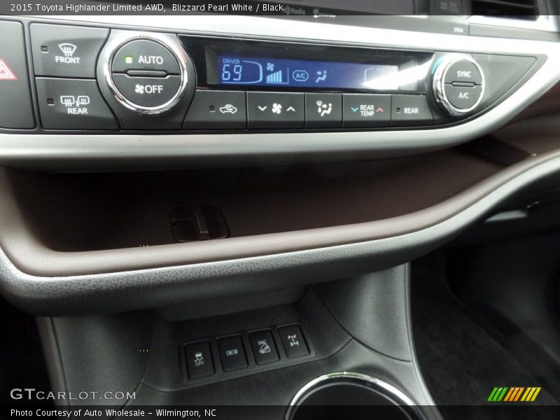 Blizzard Pearl White / Black 2015 Toyota Highlander Limited AWD
