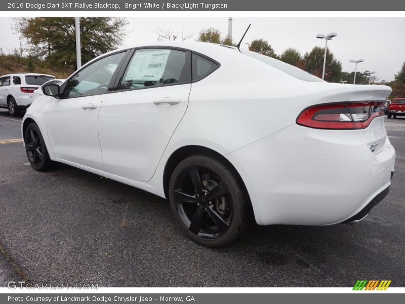 Bright White / Black/Light Tungsten 2016 Dodge Dart SXT Rallye Blacktop