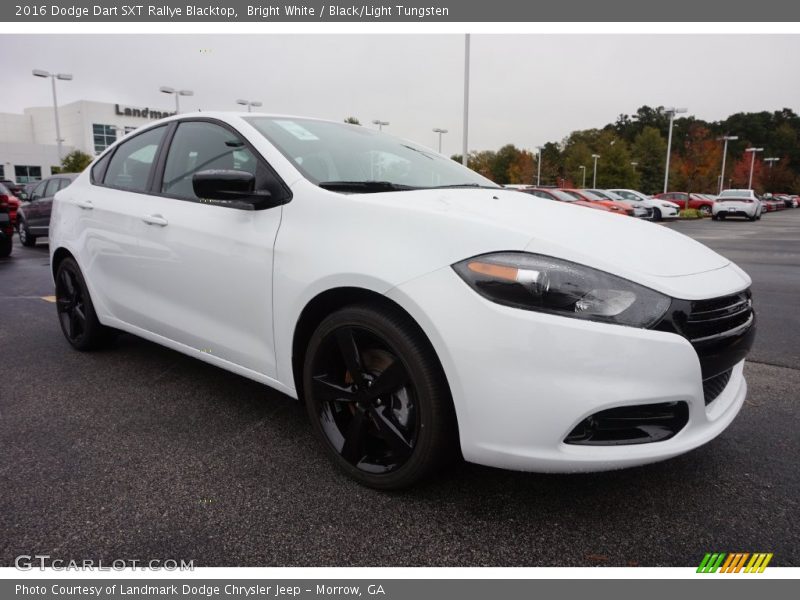 Bright White / Black/Light Tungsten 2016 Dodge Dart SXT Rallye Blacktop