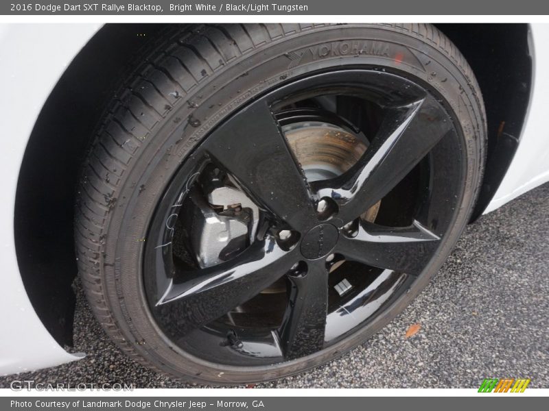 Bright White / Black/Light Tungsten 2016 Dodge Dart SXT Rallye Blacktop
