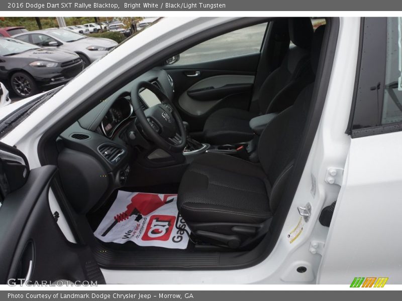 Bright White / Black/Light Tungsten 2016 Dodge Dart SXT Rallye Blacktop