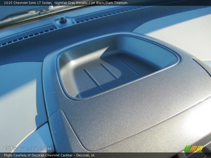 Nightfall Gray Metallic / Jet Black/Dark Titanium 2016 Chevrolet Sonic LT Sedan