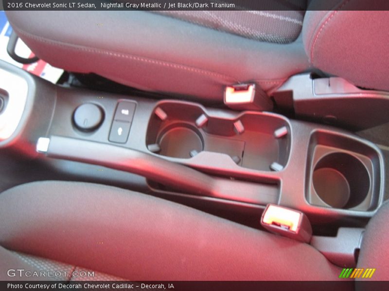 Nightfall Gray Metallic / Jet Black/Dark Titanium 2016 Chevrolet Sonic LT Sedan
