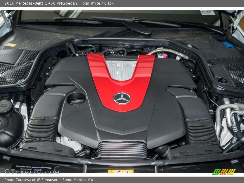 Polar White / Black 2016 Mercedes-Benz C 450 AMG Sedan