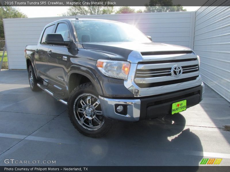 Magnetic Gray Metallic / Black 2016 Toyota Tundra SR5 CrewMax