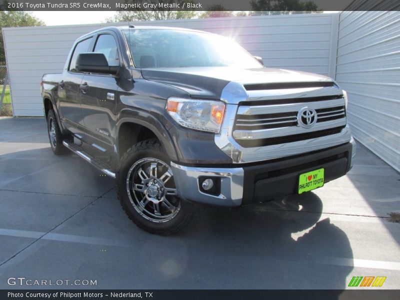 Magnetic Gray Metallic / Black 2016 Toyota Tundra SR5 CrewMax