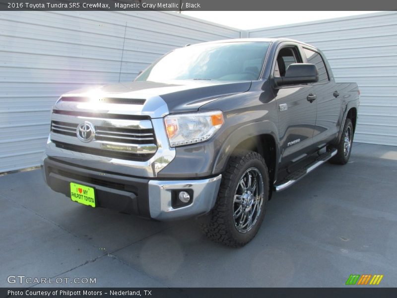 Magnetic Gray Metallic / Black 2016 Toyota Tundra SR5 CrewMax