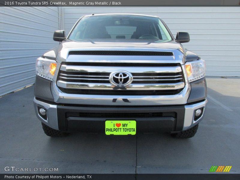 Magnetic Gray Metallic / Black 2016 Toyota Tundra SR5 CrewMax