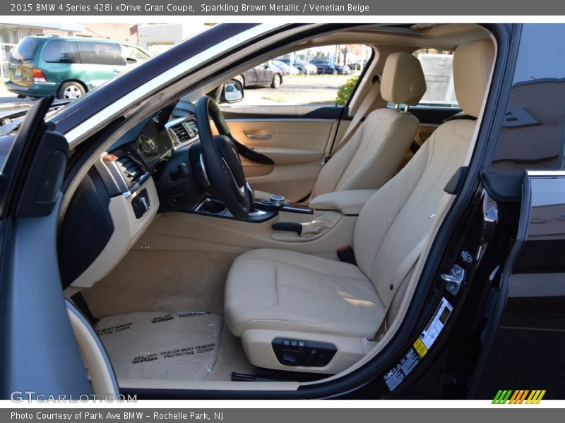 Sparkling Brown Metallic / Venetian Beige 2015 BMW 4 Series 428i xDrive Gran Coupe