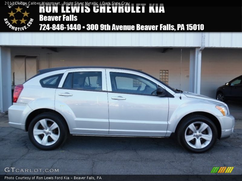 Bright Silver Metallic / Dark Slate Gray 2011 Dodge Caliber Mainstreet