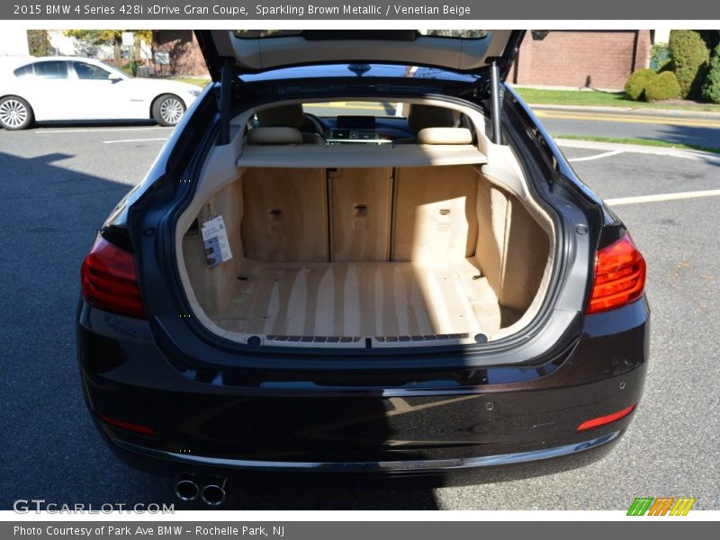 Sparkling Brown Metallic / Venetian Beige 2015 BMW 4 Series 428i xDrive Gran Coupe