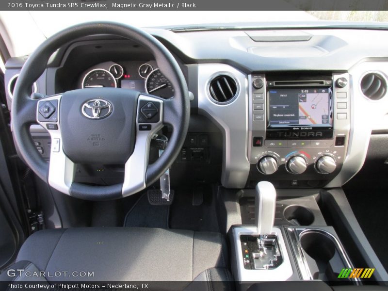 Magnetic Gray Metallic / Black 2016 Toyota Tundra SR5 CrewMax