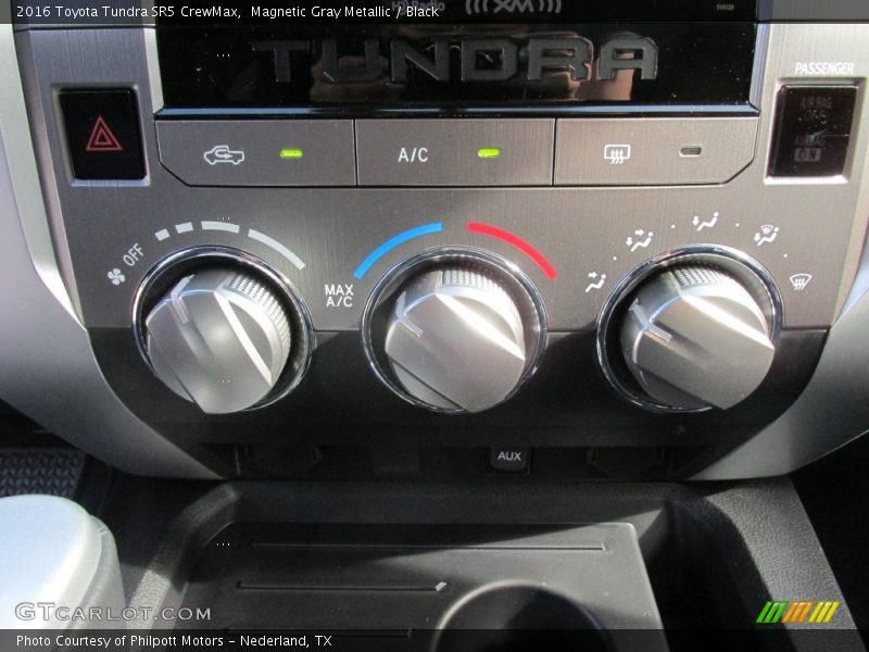 Magnetic Gray Metallic / Black 2016 Toyota Tundra SR5 CrewMax