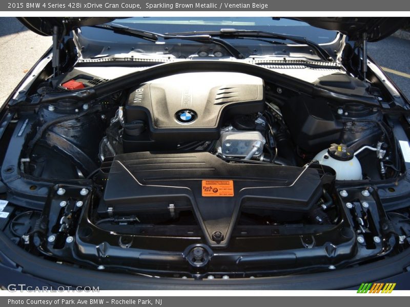 Sparkling Brown Metallic / Venetian Beige 2015 BMW 4 Series 428i xDrive Gran Coupe