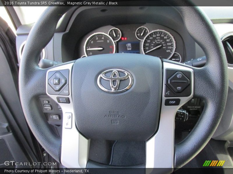 Magnetic Gray Metallic / Black 2016 Toyota Tundra SR5 CrewMax
