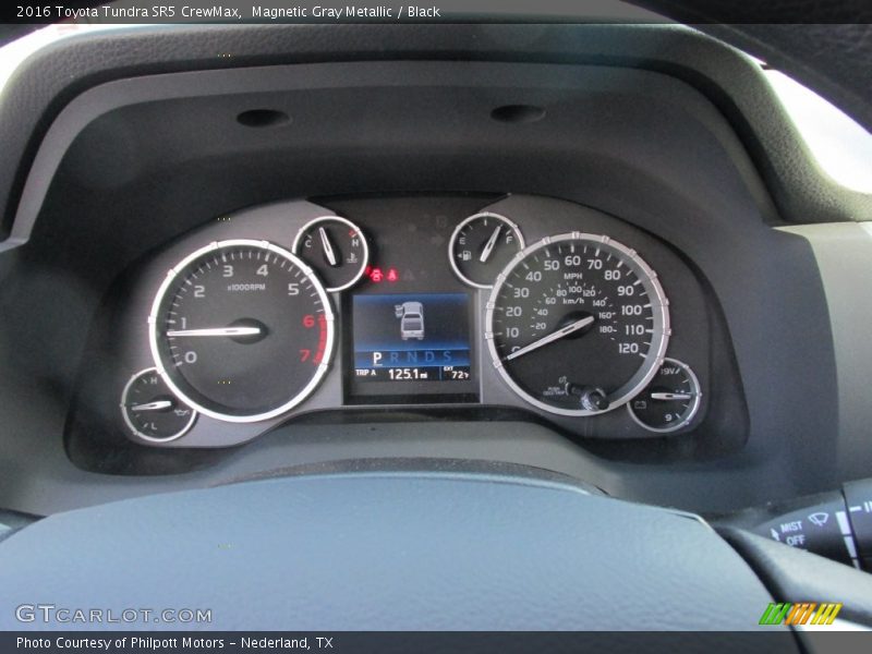 Magnetic Gray Metallic / Black 2016 Toyota Tundra SR5 CrewMax