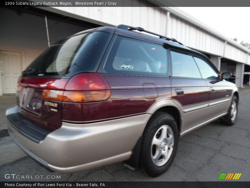 Winestone Pearl / Gray 1999 Subaru Legacy Outback Wagon