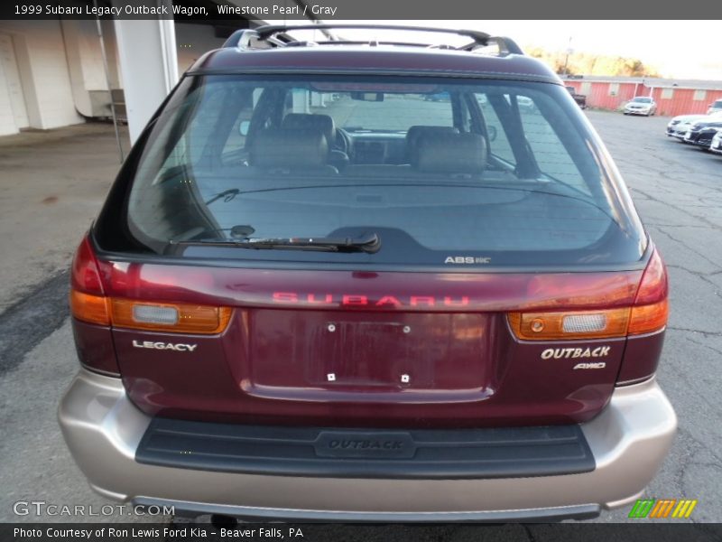 Winestone Pearl / Gray 1999 Subaru Legacy Outback Wagon
