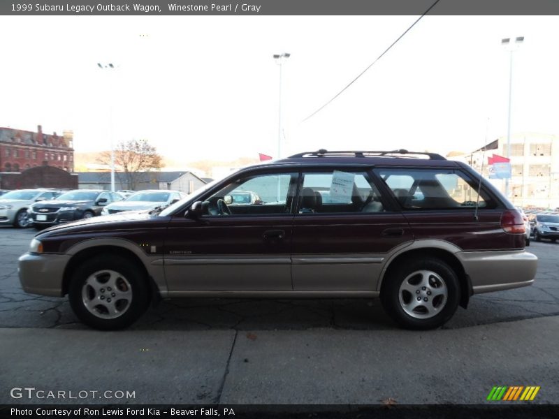 Winestone Pearl / Gray 1999 Subaru Legacy Outback Wagon