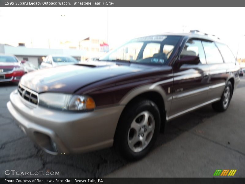 Winestone Pearl / Gray 1999 Subaru Legacy Outback Wagon