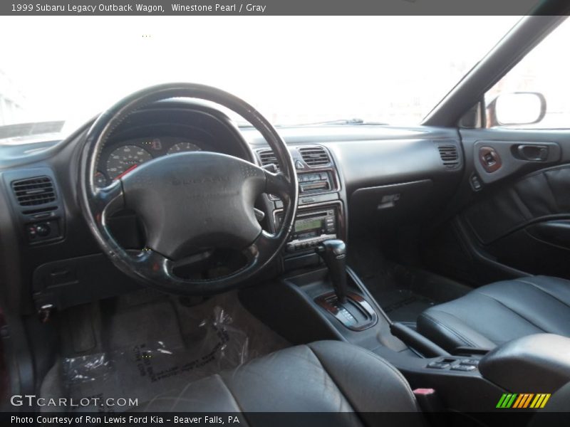 Winestone Pearl / Gray 1999 Subaru Legacy Outback Wagon