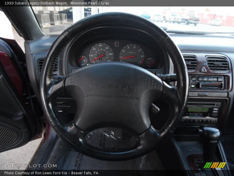 Winestone Pearl / Gray 1999 Subaru Legacy Outback Wagon