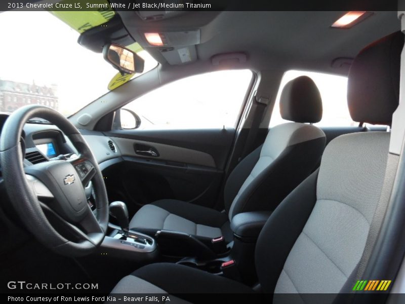 Summit White / Jet Black/Medium Titanium 2013 Chevrolet Cruze LS