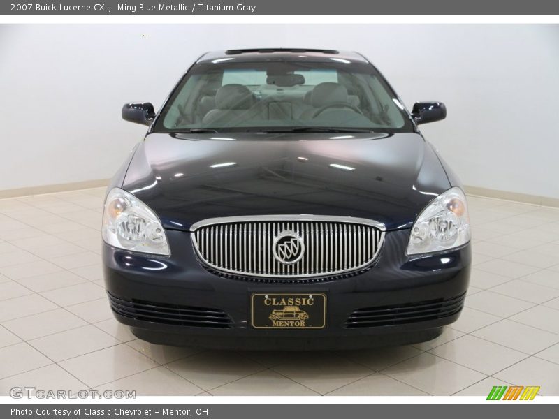 Ming Blue Metallic / Titanium Gray 2007 Buick Lucerne CXL