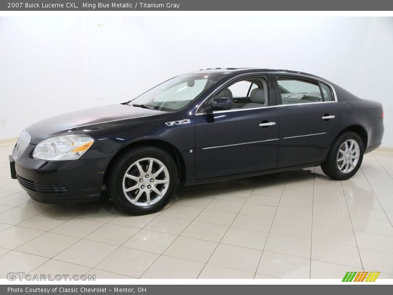 Ming Blue Metallic / Titanium Gray 2007 Buick Lucerne CXL