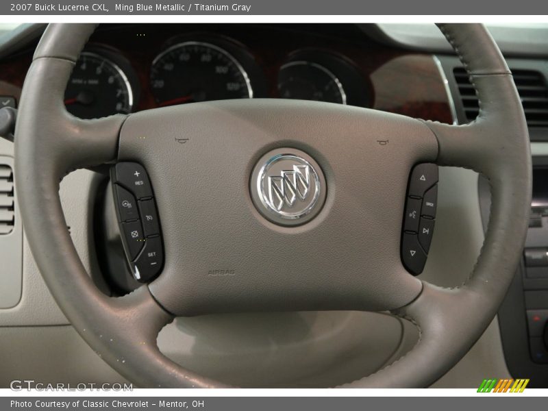 Ming Blue Metallic / Titanium Gray 2007 Buick Lucerne CXL