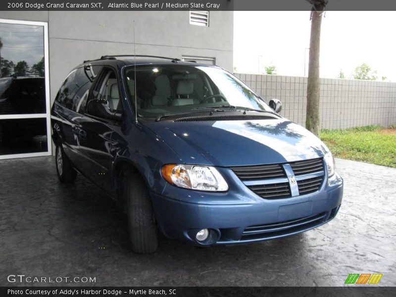 Atlantic Blue Pearl / Medium Slate Gray 2006 Dodge Grand Caravan SXT