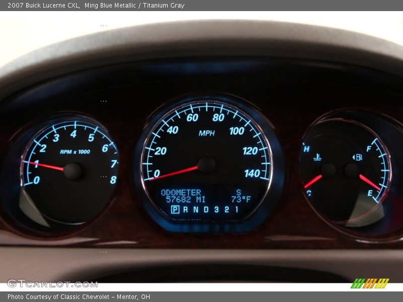 Ming Blue Metallic / Titanium Gray 2007 Buick Lucerne CXL