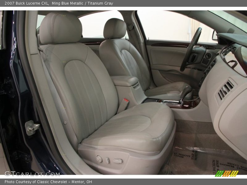 Ming Blue Metallic / Titanium Gray 2007 Buick Lucerne CXL
