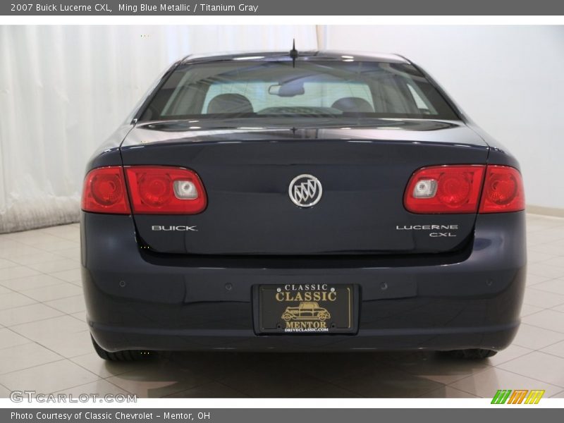 Ming Blue Metallic / Titanium Gray 2007 Buick Lucerne CXL
