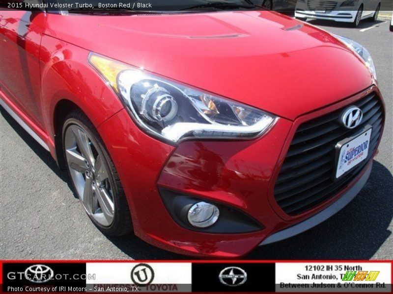 Boston Red / Black 2015 Hyundai Veloster Turbo