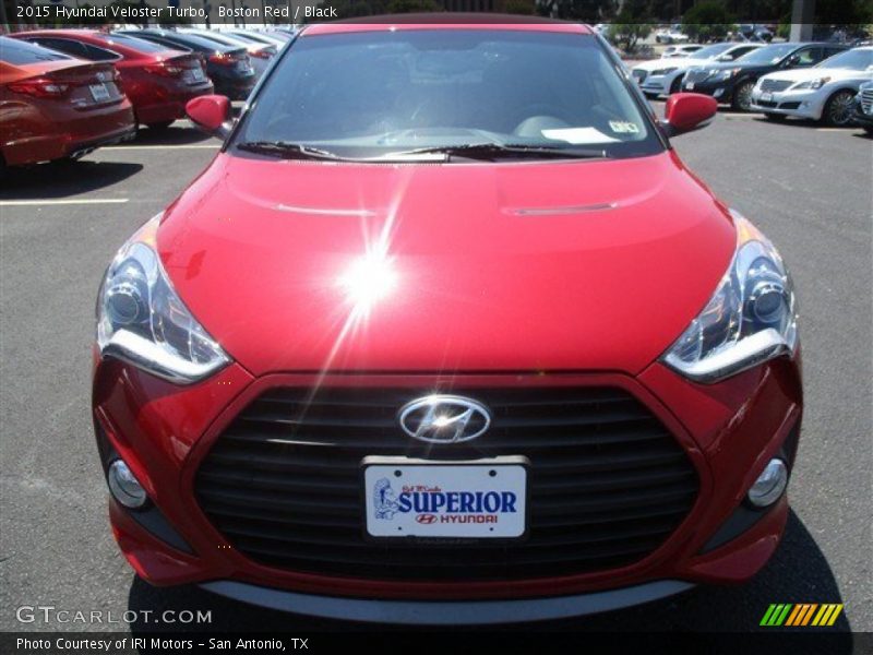 Boston Red / Black 2015 Hyundai Veloster Turbo