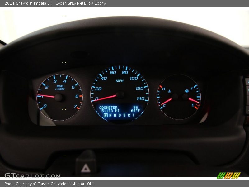 Cyber Gray Metallic / Ebony 2011 Chevrolet Impala LT