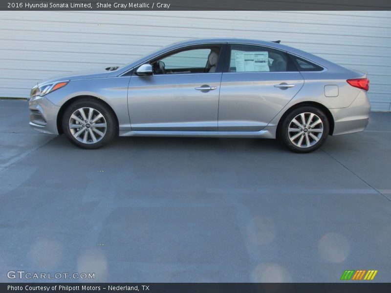 Shale Gray Metallic / Gray 2016 Hyundai Sonata Limited