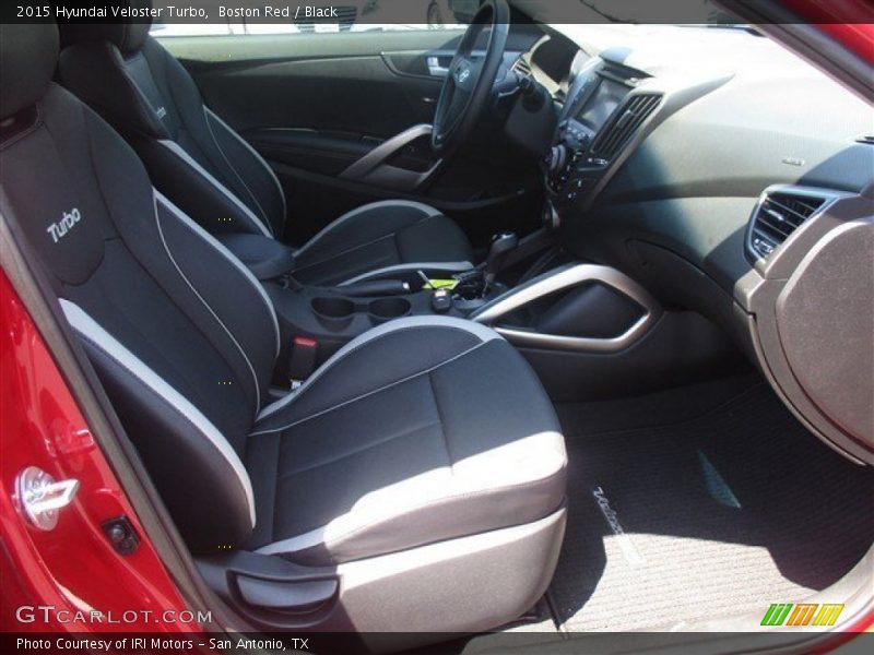 Boston Red / Black 2015 Hyundai Veloster Turbo