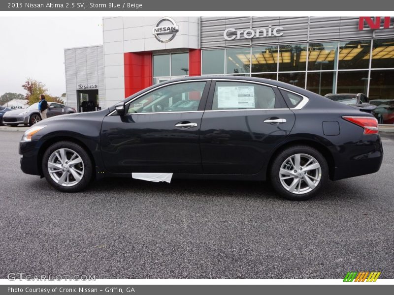 Storm Blue / Beige 2015 Nissan Altima 2.5 SV